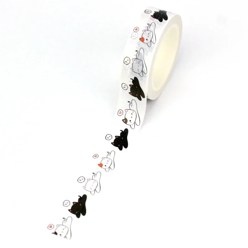 

NEW 1X 10M Deco Kawaii Sleeping Kitty Cat Cartoon Washi Tape for Scrapbooking Journaling Adhesive Masking Tape Cute Stationery