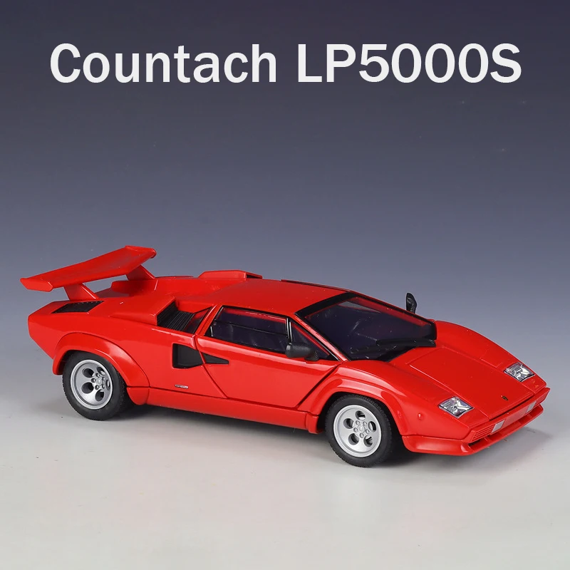 

Модель автомобиля WELLY 1:24 Lamborghini LP5000S Countach Supercar, Литые и игрушечные автомобили, коллекционная игрушка