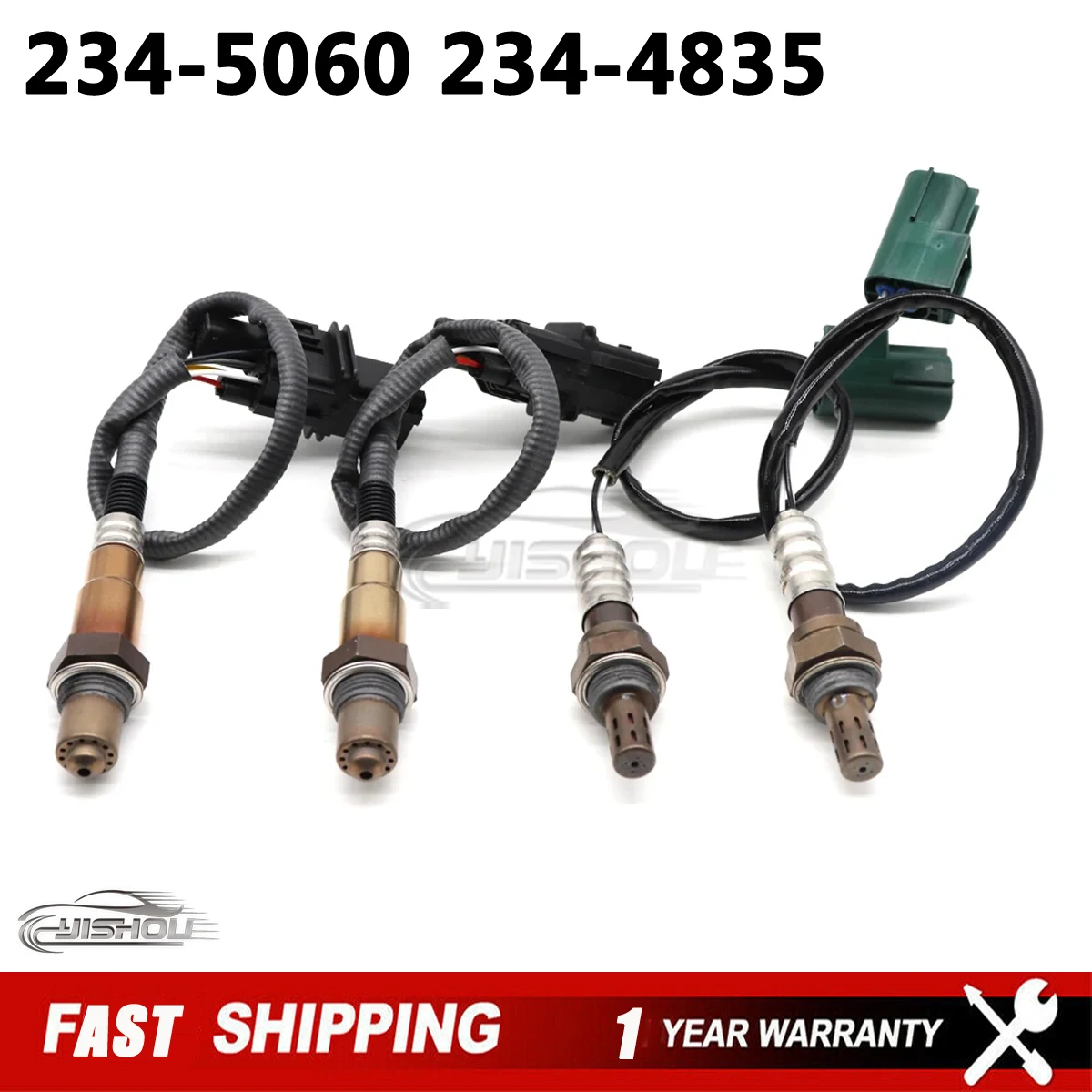 

4PCS Lambda O2 Oxygen Sensor 234-5060 234-4835 For Infiniti QX56 For Nissan Armada Titan V8-5.6 2004-2006 Upstream&Downstream