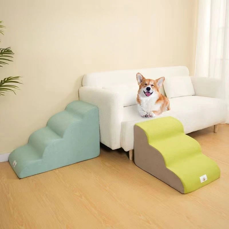 Puppy stairs High Density Foam Dog Steps 3 Tiers Non Slip for Older Injured Dogs with Joint Pain