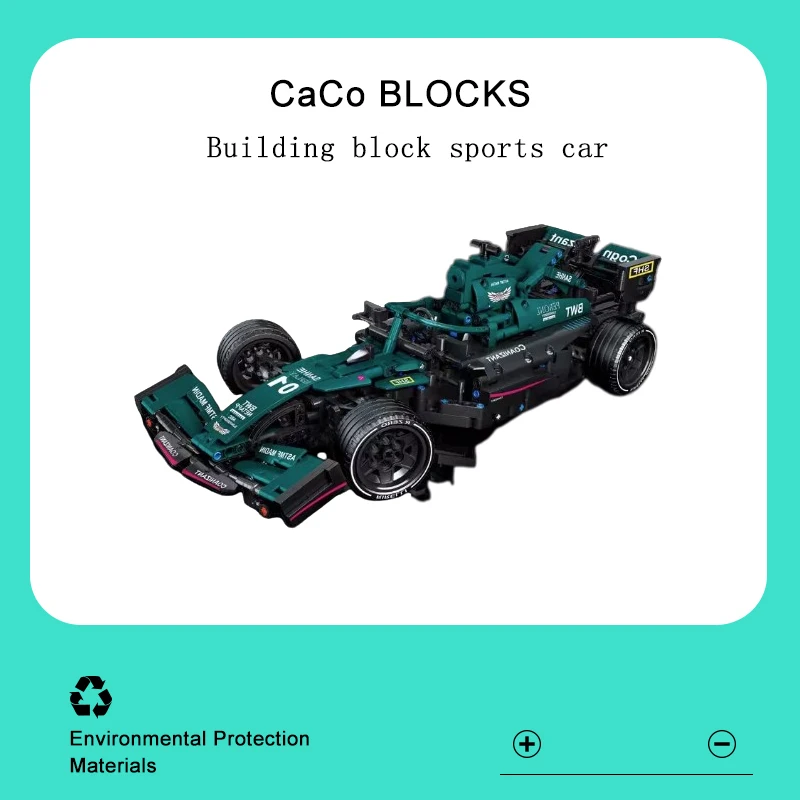

1 ∶ 12 CACO спортивный автомобиль C014 F1 Супер Скоростной конструктор знаменитая модель гоночного автомобиля Обучающие сборные Кирпичи игрушки для детей
