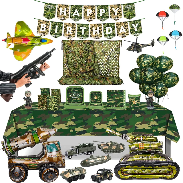 Military Party Decorations Set