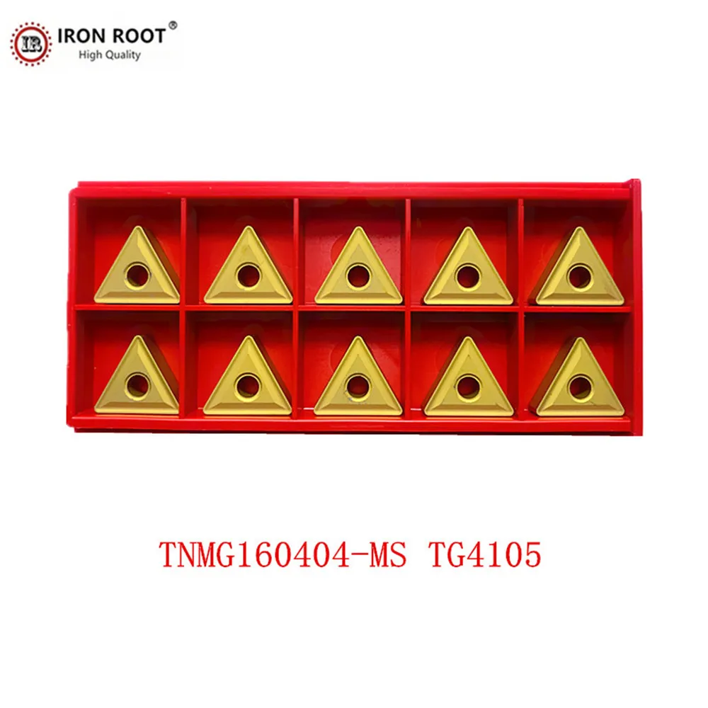 

IRON ROOT TNMG160404,TNMG160408,TNMG160412,-TM,MS,MT,TP,PM,TG4105 CNC Lathe Turning Tool Carbide Turning Insert for MWLNR holder