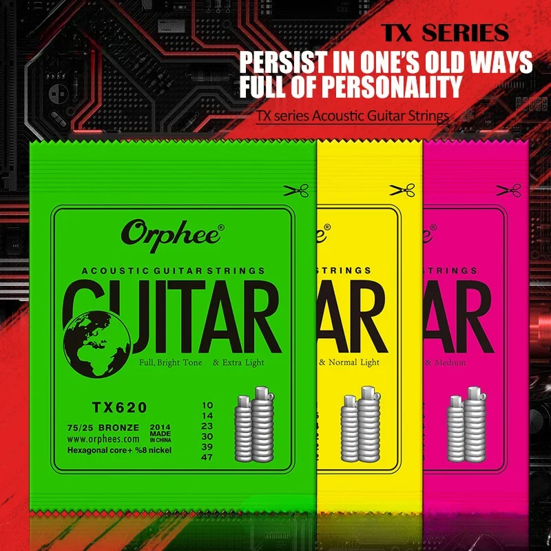 

1 Set ACOUSTIC Guitar String Hexagonal Core+8% Nickel FULL,Bronze Bright Tone& Extra Light Extra Light Medium Bass Guitar