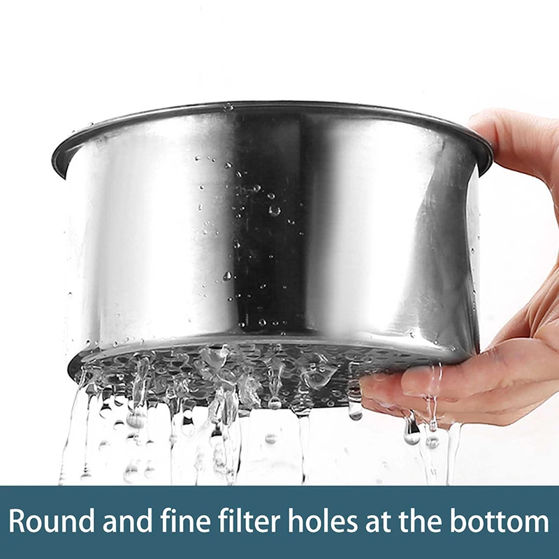 Sink Drain Basket Dish Filter Storage Shelf Kitchen Bathroom Stainless Steel