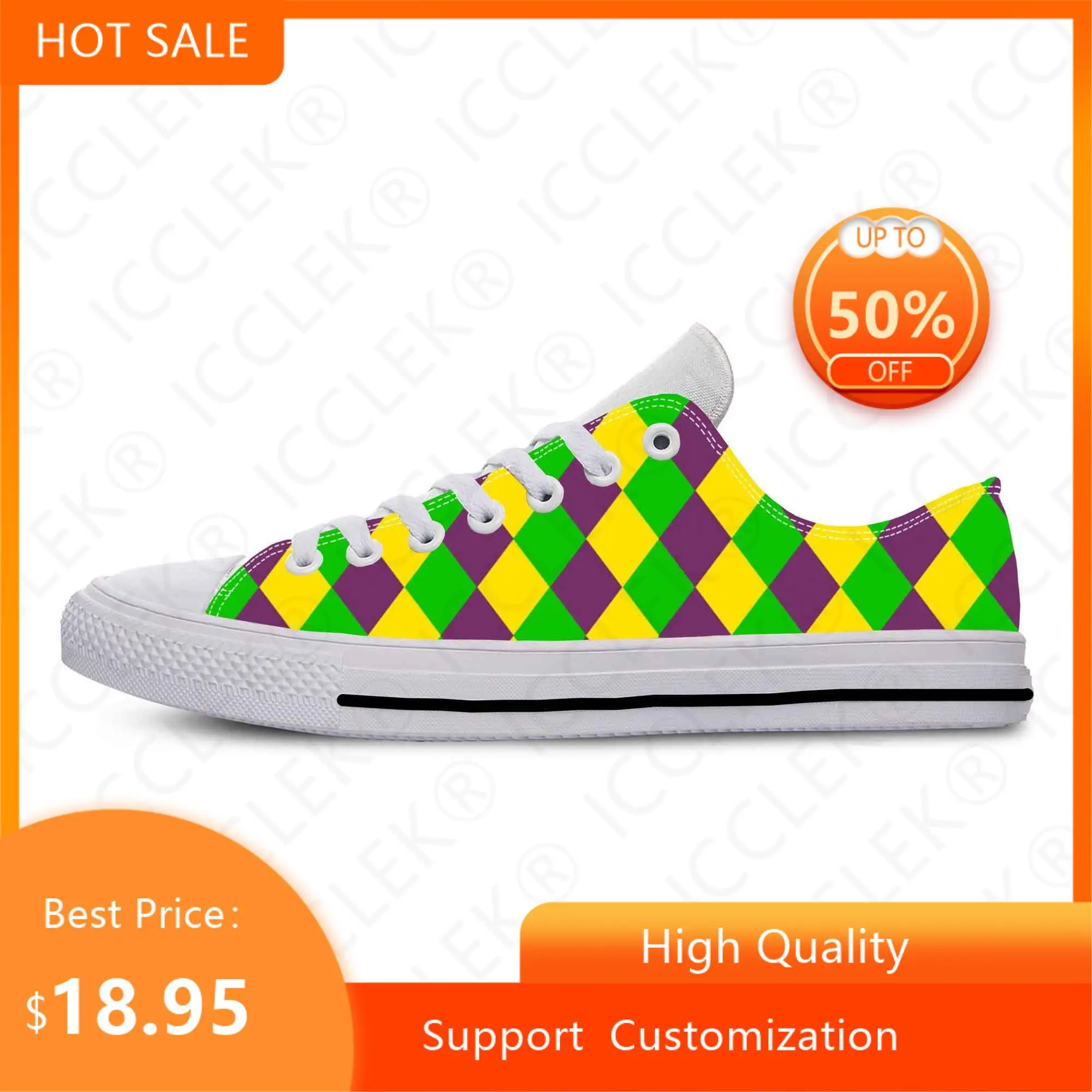 

Женские и мужские повседневные тканевые кроссовки с низким верхом и 3D принтом