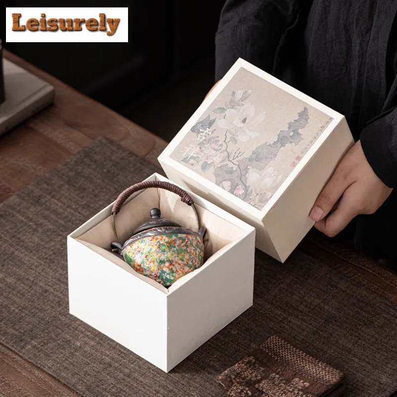 225ml Lifting Handle Teapot Zen Tea Infuser Pot Tea Making Kettle With Ball Hole Flower Tea Tea Services Supplies Ornaments Gift