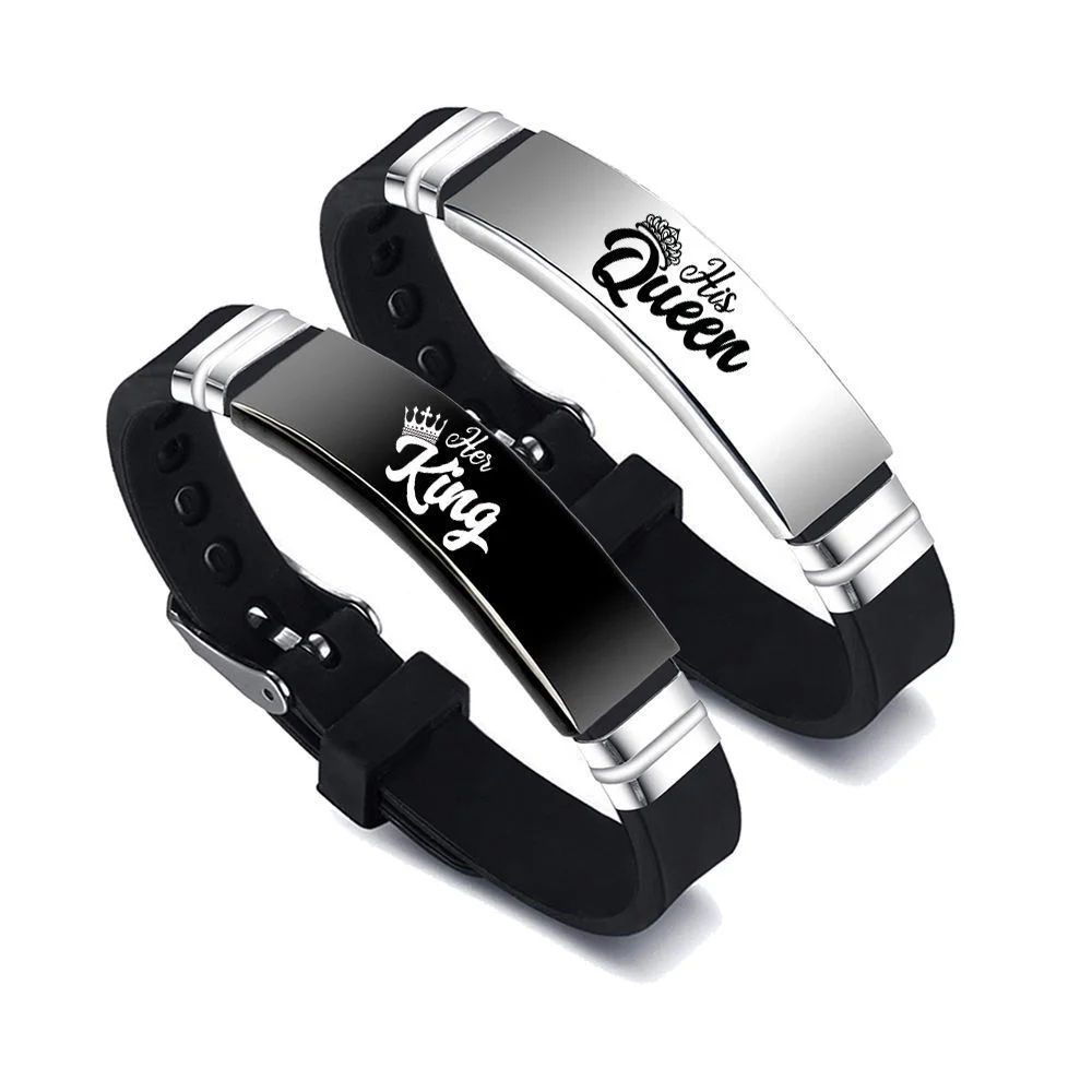 His Queen Her King Couple Bracelet 4