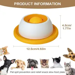 Interactive Dog Treat Puzzle Toy for Healthy Eating and Mental Stimulation (Yellow)