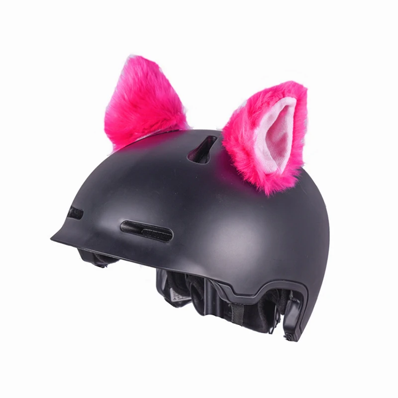 2PCS/Lot Helmet Accessories, Adhesive Fun Helmet Plush Ears