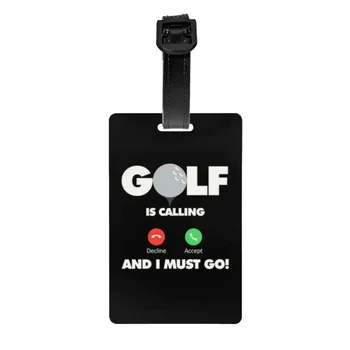 골퍼용 맞춤형 재미있는 스포츠 수하물 태그, 개인 정보 보호 커버, 이름 ID 카드