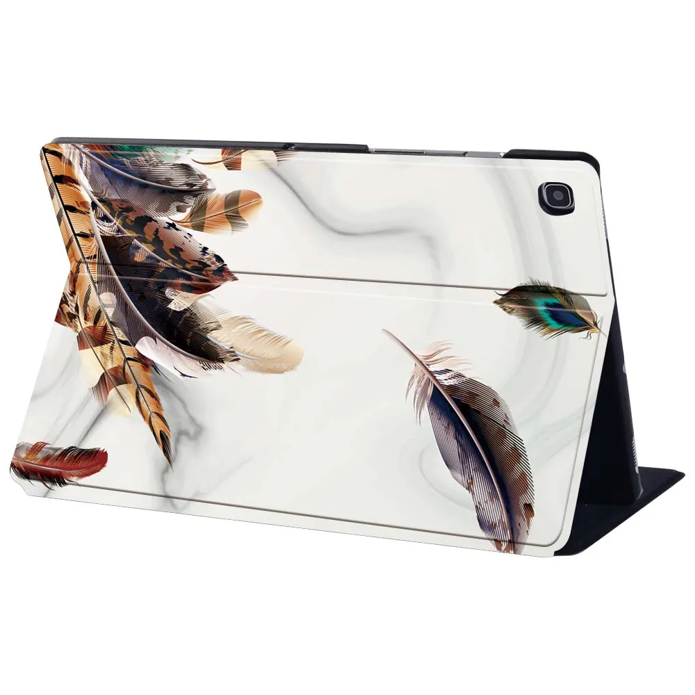 Capa de Couro para Tablet para Samsung Galaxy Tab s4 T820 10.5 S5e T720 s6 T865 s6 Lite 10.4 P610 P615 s7 T870 T875 11 Capa de Pena - Imagem 2