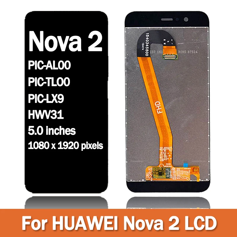 ANDROID - nova2 専用！ Tested For Huawei Nova 2 Lcd PIC-AL00, PIC-TL00, PIC-LX9
