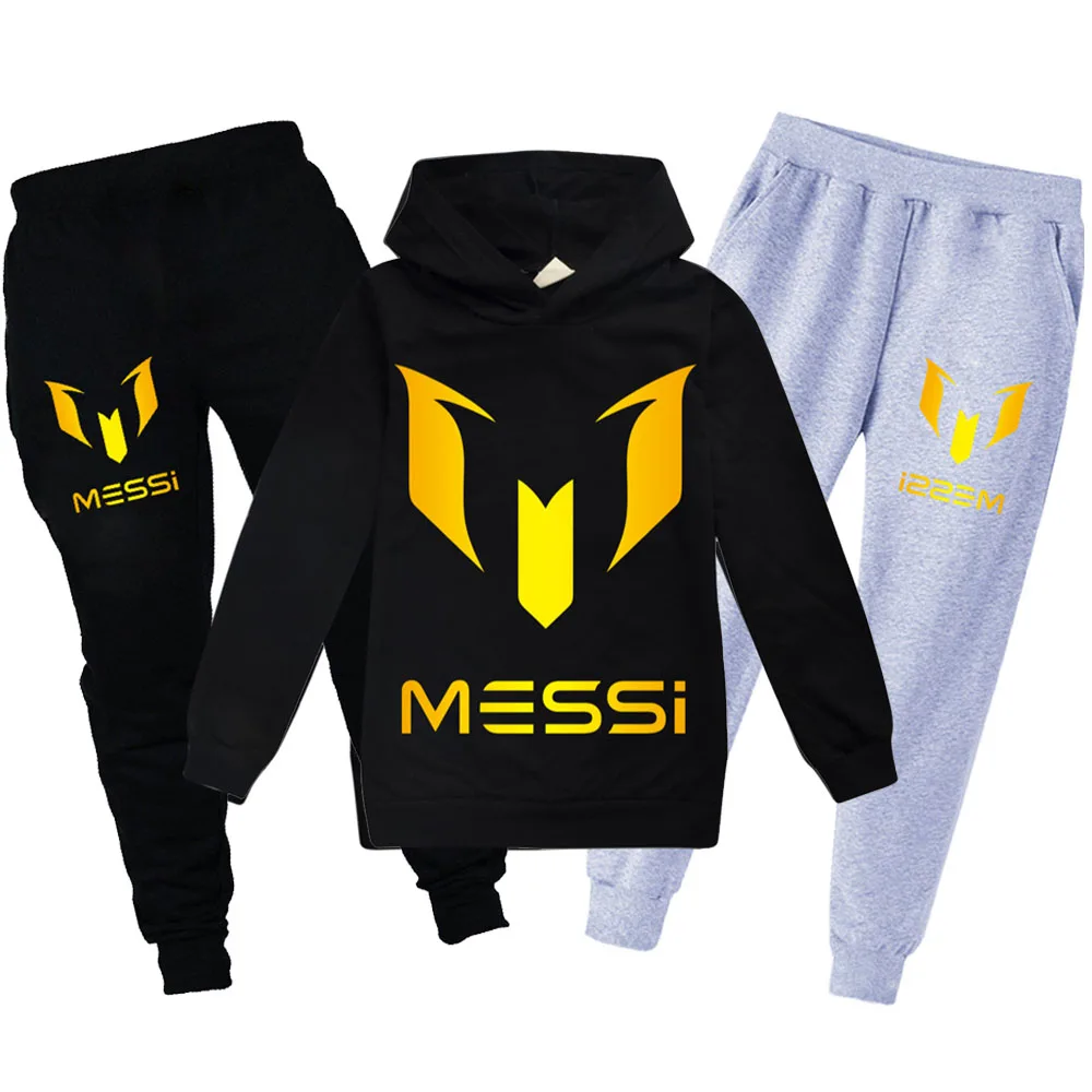 

Argentine Football Superstar Girls Clothing Children Fashion Hoodies Pant Set Kids Clothing Spring Autumn Sports Suit Tracksuit