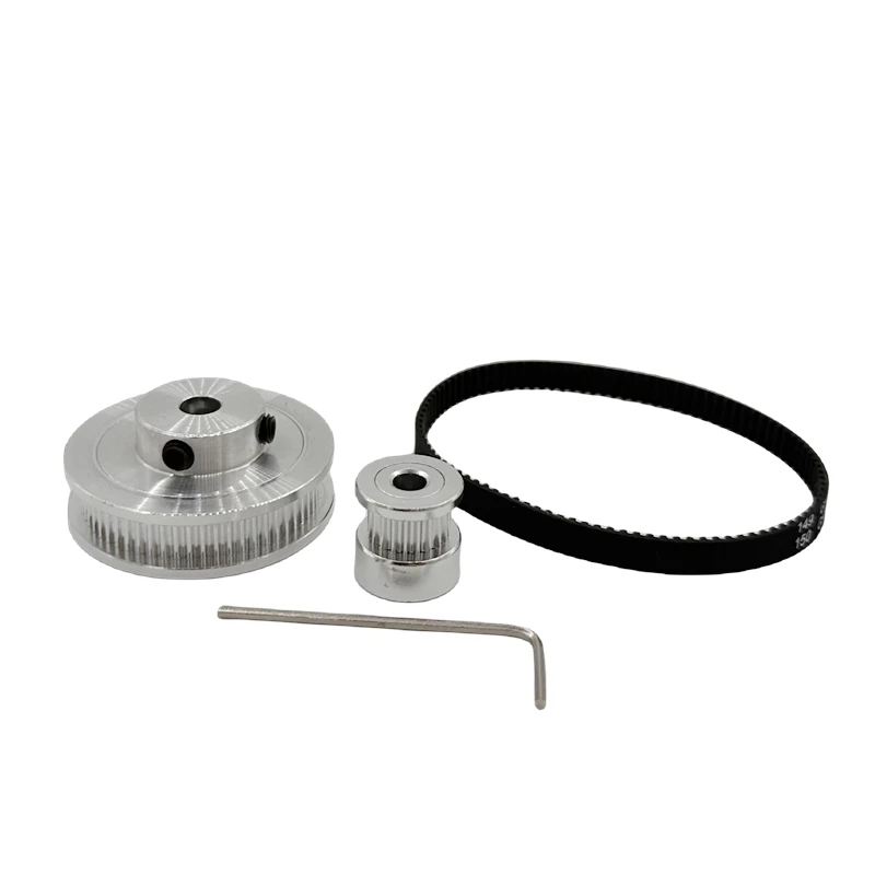 Timing Belt Pulley Timing Pulley Belt Pulley 60T 20Teeth Belt Width 10mm 2GT Set Bore 3~12mm Reduction 3:1GT2