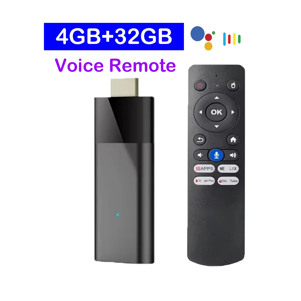 Mini TV Stick Android 16 Q12 molto veloce Lettore multimediale in streaming da 8 GB 128 GB Allwinner H313 BT6.0 8K Google Voice Wifi 5G Set Top Box