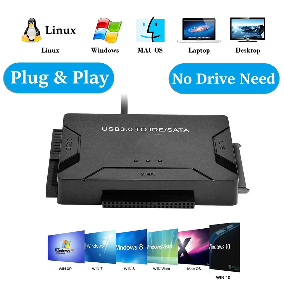 USB 3.0 to SATA IDE Hard Disk Adapter Converter Cable