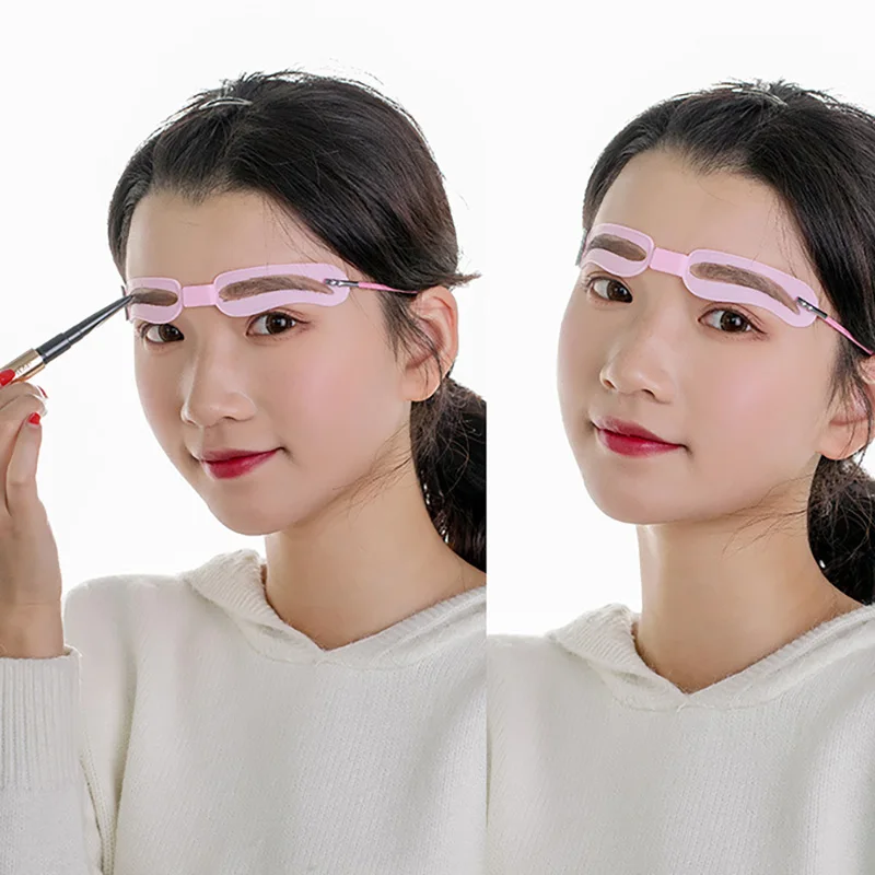 4 Styles Set Thrush Card Eyebrow Stencil Grooming Eyebrow Artifact Shaper Kit Reusable Cosmetics Makeup Tools Beauty Accessories makeup tools eyebrow stencil tool eye makeup tools
