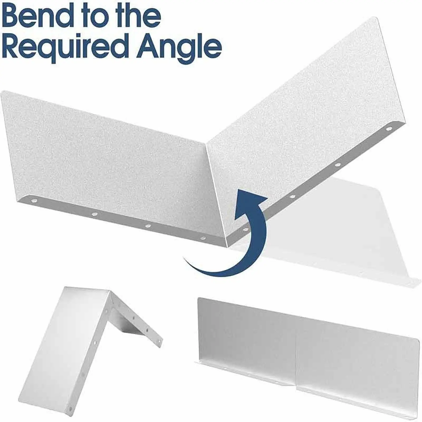 4x Gutter Valley Splash Guards Rain Drip Gutter Guard Rain Extender