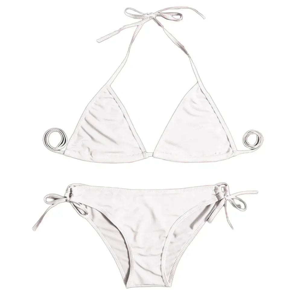 Sexy Women's Thong Bikini Set Two-piece Swimsuit Bandage Style Brazilian Breathable Solid Swimwear Summer bikini set women swimwear bikini swimsuit sexy underwear
