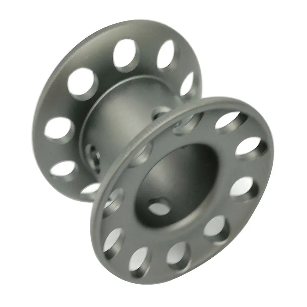 Mini Blank Aluminum Alloy Diving Finger Spool Tech Wreck Cave Reel Dive Diver Freediving Line Guide Reel Holder For DIY 15M line 4