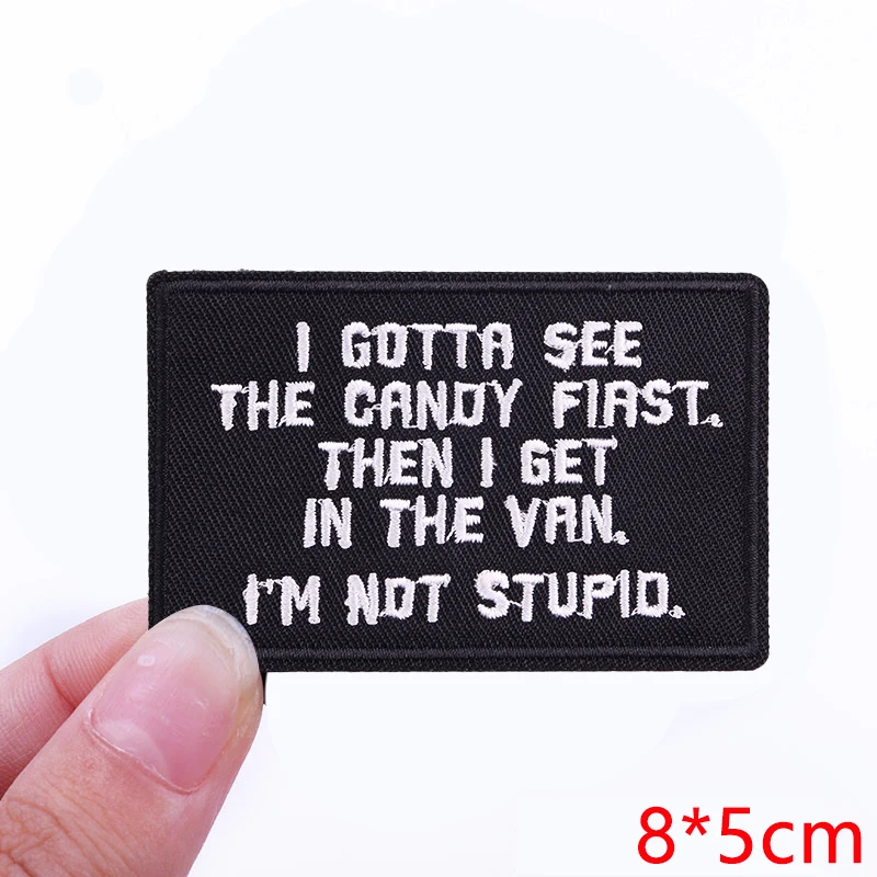 Embroidered Personality Slogan Iron-On Patch
