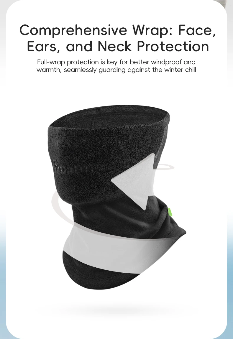 Qunature warm halten Sturmhaube Winter thermische Gesichts bedeckung Ski wind dichte Kappe Outdoor-Fahrrad kappe haut freundliche Schal Halb gesichts maske – Detail 11