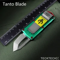 EXOCET KNIVES MICRO MINI TECH Knife Bounty Hunter Series Stonewashed D2 Blade CNC T6 High End EDC Self Defense Pocketknife 1