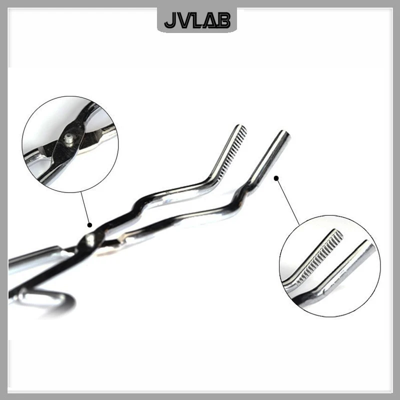 Chrome-plated Crucible Tong Clamp Graphite Melting Furnace Pliers Holder For Melting Pouring Casting Lab Beaker Clamp 300mm 12''