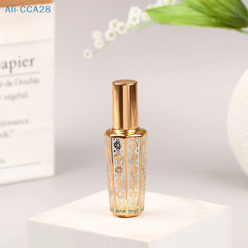 

15ml Spray Bottles Gold Sample Empty Containers Travel Portable Glass Perfume Bottle Atomizer Elegant Ultra Mist Sprayer