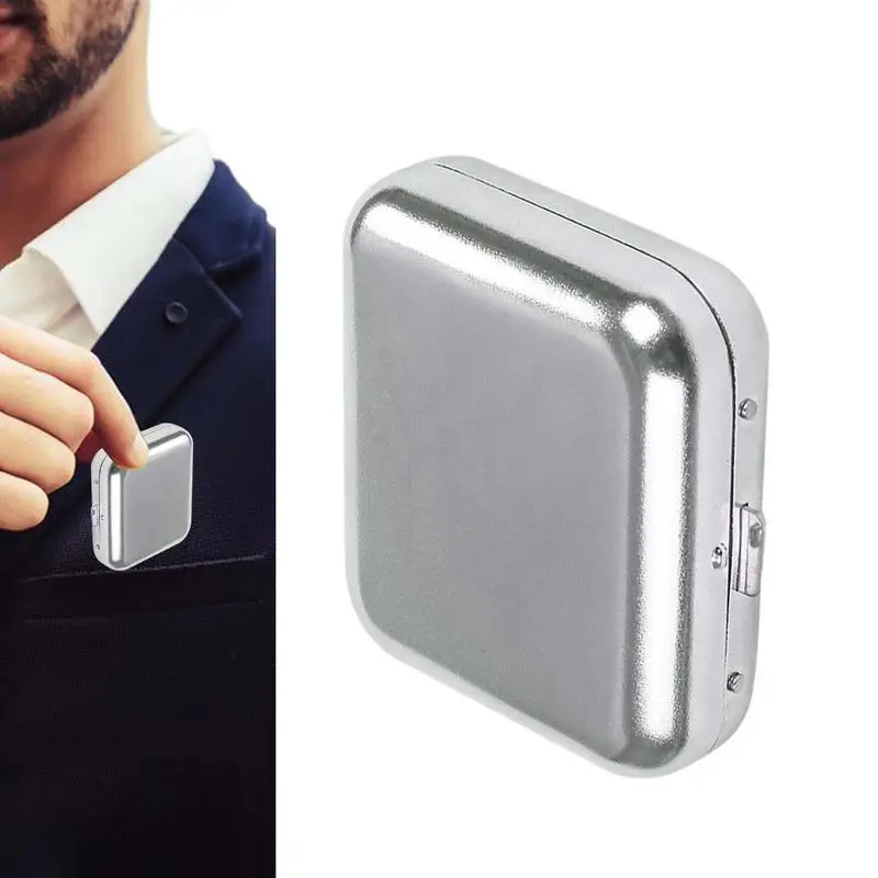 

Pocket Mini Ashtray Cigarette Home Outdoors Portable Stainless Steel Square Keychain Metal Alloy Pocket Smoke Ash Ashtray