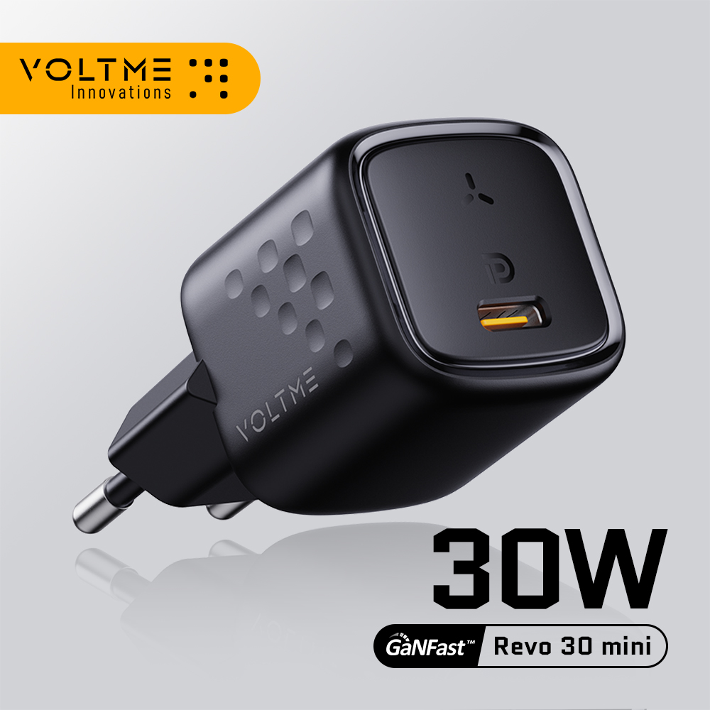 VOLTME 30W GaN Charger USB Type C Fast Charger PD 3.0 Mini Portable Adapter For iPhone 15 14 13 12 Pro Xiaomi Huawei Samsung