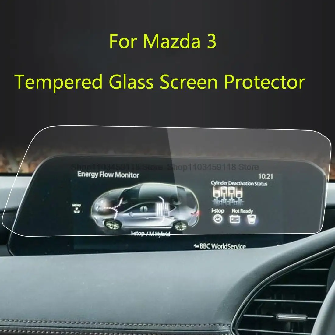 

Защитная пленка для экрана из закаленного стекла для Mazda 3 2019 2020 2021 2022 2023 8,8 дюйма, автомобильное радио, GPS-навигация, фитинг против царапин