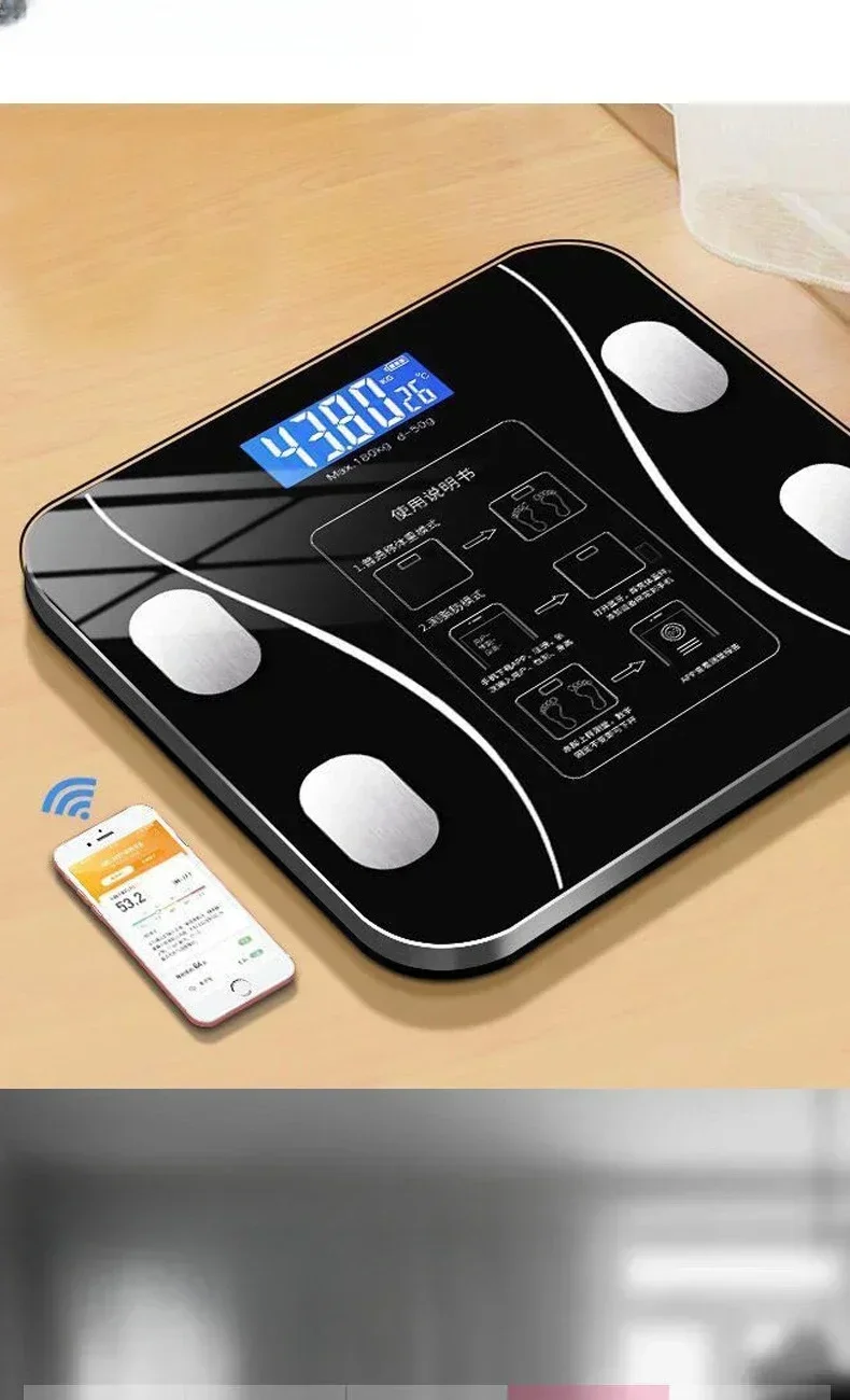 Description Picture 4 of itemSpecial electronic scale for body management and fat loss, smart mode, Bluetooth body fat scale, home weight scale, ultra-precis