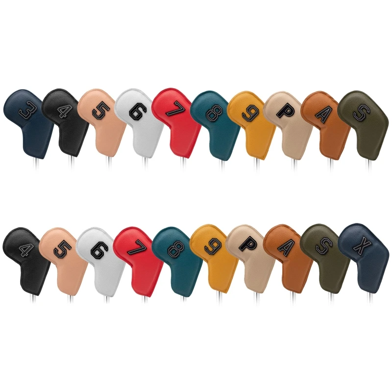 A2uf Golf Iron Cover Iron Head Cover Set Classic Golf Head Cover Color 