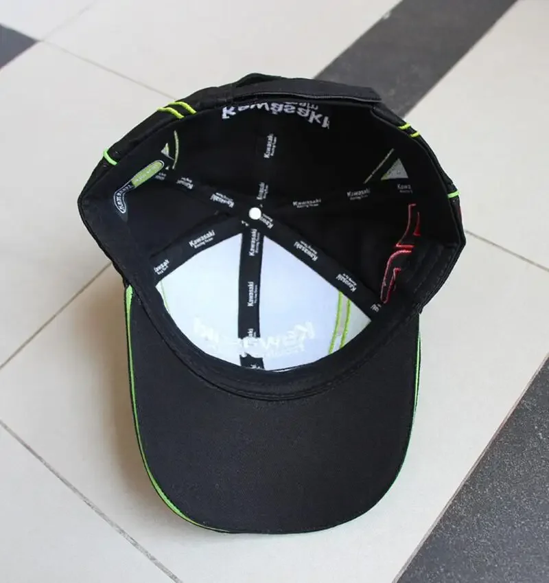 Sports Headwear Kawasaki Outdoor Motorcycle Rider Baseball Hat Riding Sunshade Duck Tongue Hat
