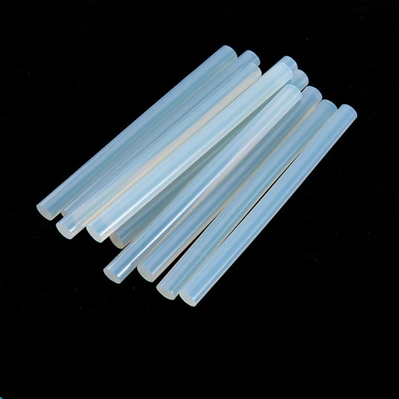 Syringe Glue Tool Caulking Gun Applicator 10-50pcs/lot Transparent Hot-melt Tiras Adhesivas 7mm / 11mm Gun Glue Sticks for Heat Pistol Repair Alloy Gun Adhesive DIY Tools