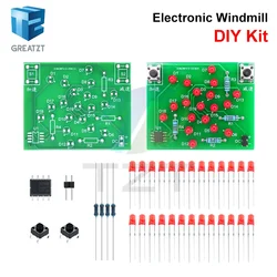 DIY Electronic Windmill Kit with Adjustable Speed (4PCS)