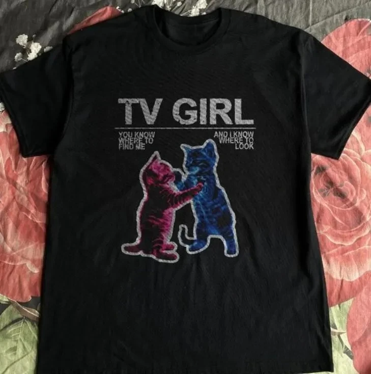 Tv Girl T-Shirt, French Exit Album Tee Sommer-T-Shirt für Herren und Damen, lockeres und atmungsaktives T-Shirt-Oberteil