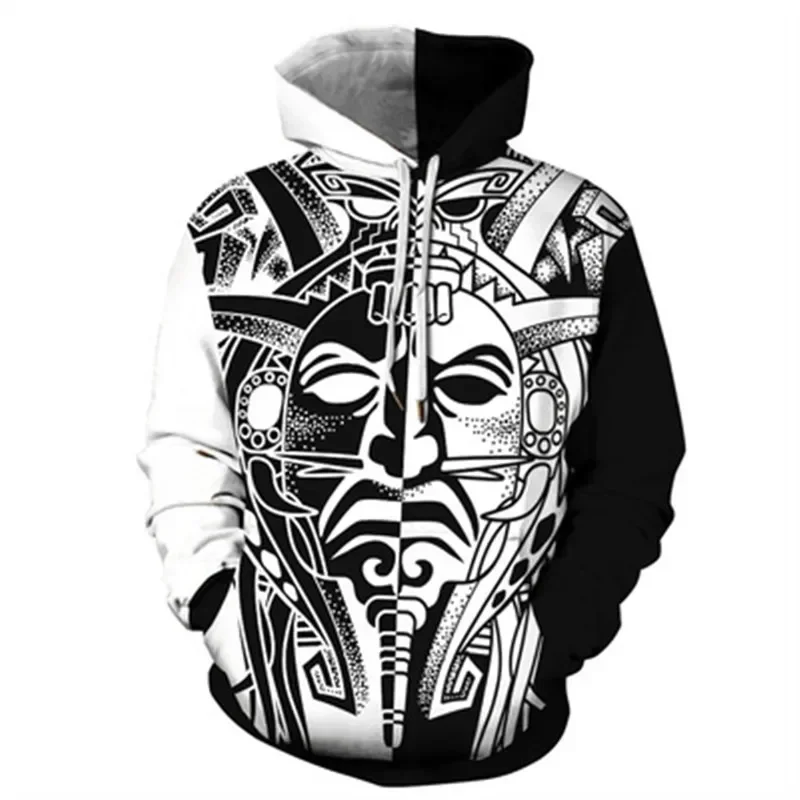 2024 Autumn And Winter Unisex Cool Wolf 3D Printing Boho Casual Sports Hoodies Pullover Street Fashion Clothing