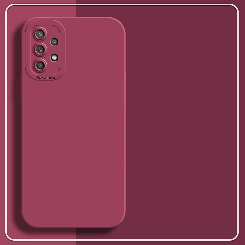 A13 23 33 53 73 Terre Tons Couleur Silicone Souple Téléphone étui pour samsung Galaxy A53 A73 A33 A13 A23 4G 5G 2022 A32 A52 A72_voghion.com