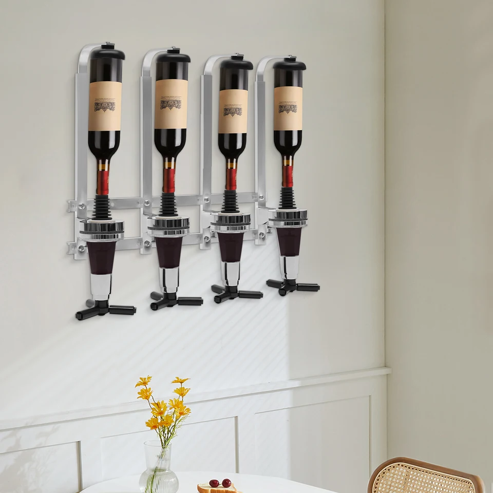Wall Mounted Four Head Wine Dispenser for Bars