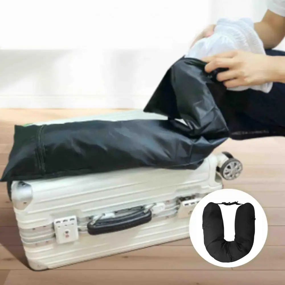 Travel Neck Pillow Self-filling Travel Pillow Portable Stuffable Neck Pillow for Travel with Refillable Support Cushion for Car 5