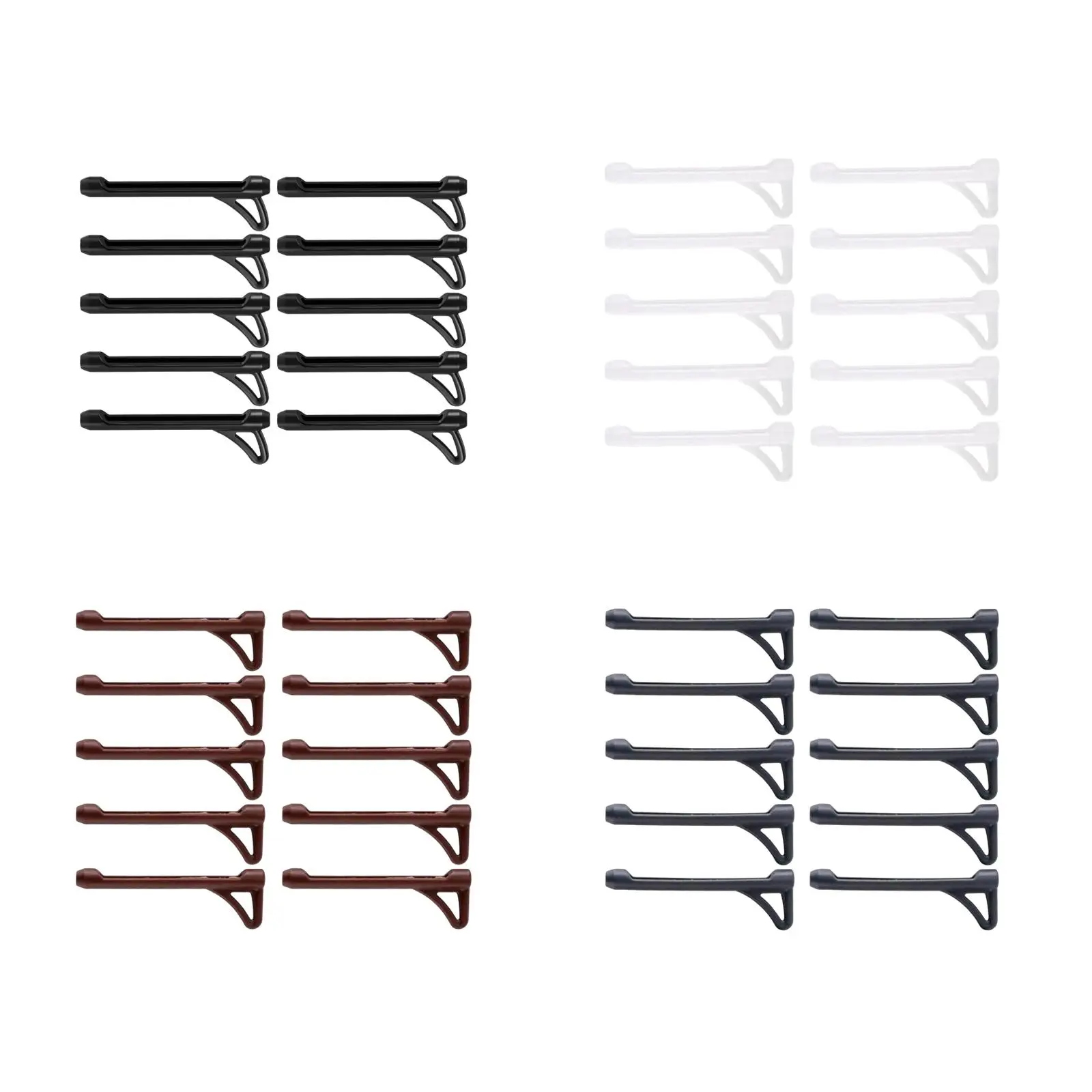 

10Pcs Anti Slip Glasses Ear Gripper Hook Accessories for Outdoor Activities