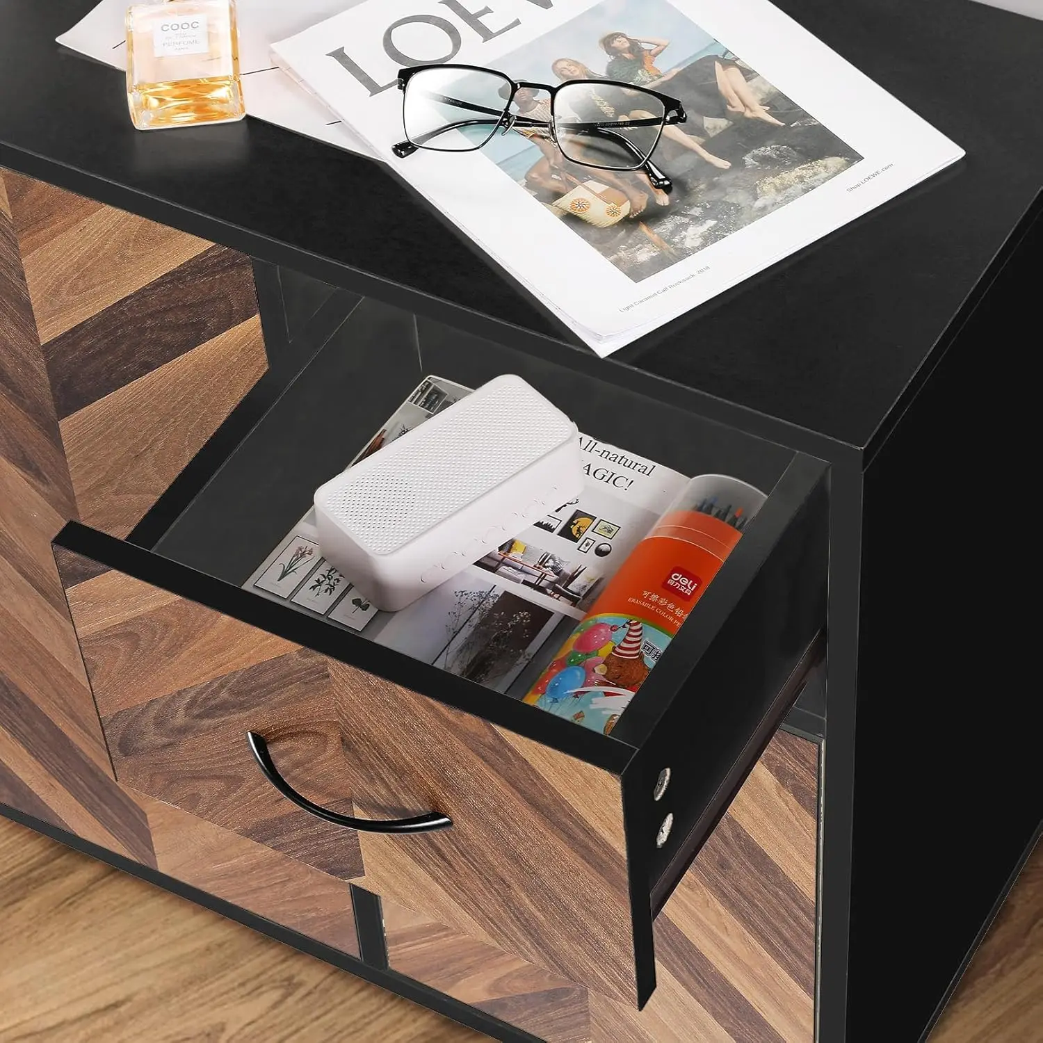 Sideboard Buffet Cabinet with Storage &3Doors,35"Long Mid-Century Modern Sideboard with Drawer,Hallway Credenza Storage Cabinets