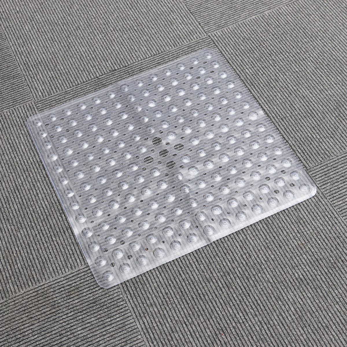 

Bathroom Floor Bath Mat Non-Slip Bath Mat Square Bath Shower Safety Mats PVC Anti-Bacterial Mildew Resistant Antiskid Mat