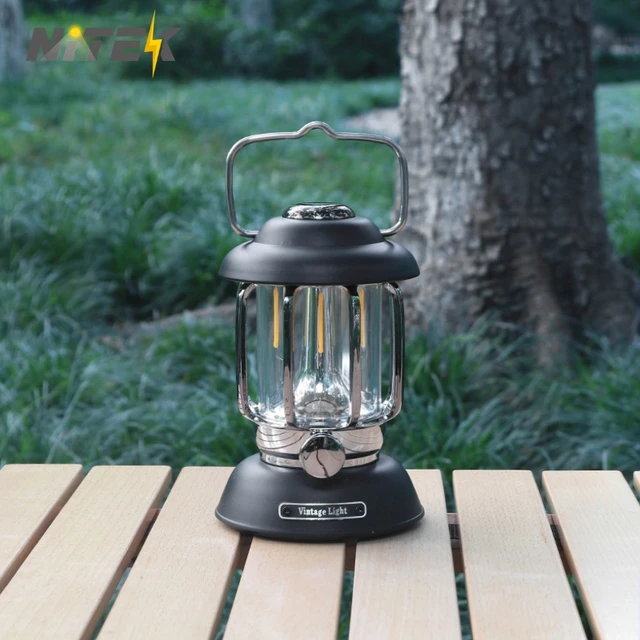 Retro Portable Camping Lantern 6000mAh Outdoor Kerosene Vintage Camp Lamp 3 Lighting Modes Tent Light for Hiking Climbing Yard 1