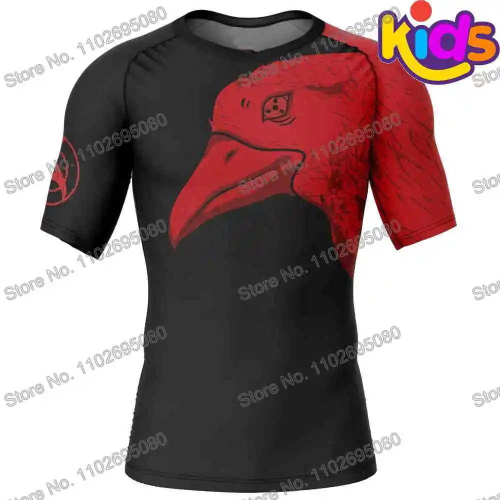 Kids Cartoon Surf Clothing BJJ MMA Boys Popular Anime Rash Guard Diving T-Shirt Tight Swimwear Summer Beach Floatsuit Girls Tops