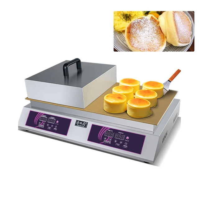 Máquina de soufflé para hacer tortitas, máquina de gofres antiadherente,  japonesa, panadera - AliExpress