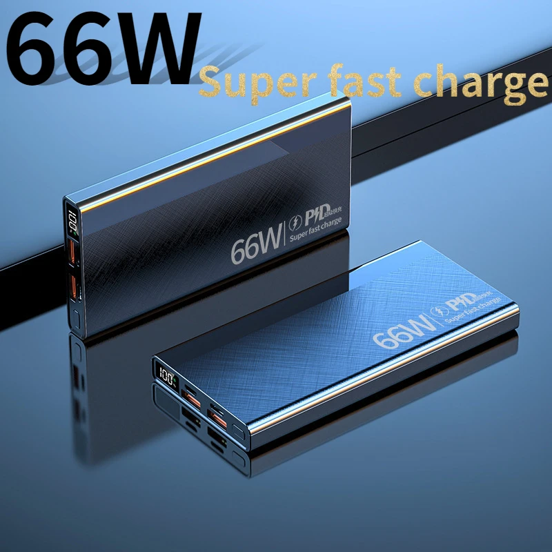 

Original 30000mAh Power Bank 66W Super Fast Charging for IPhone Huawei Xiaomi Samsung PD 20W External Battery Charger Powerbank